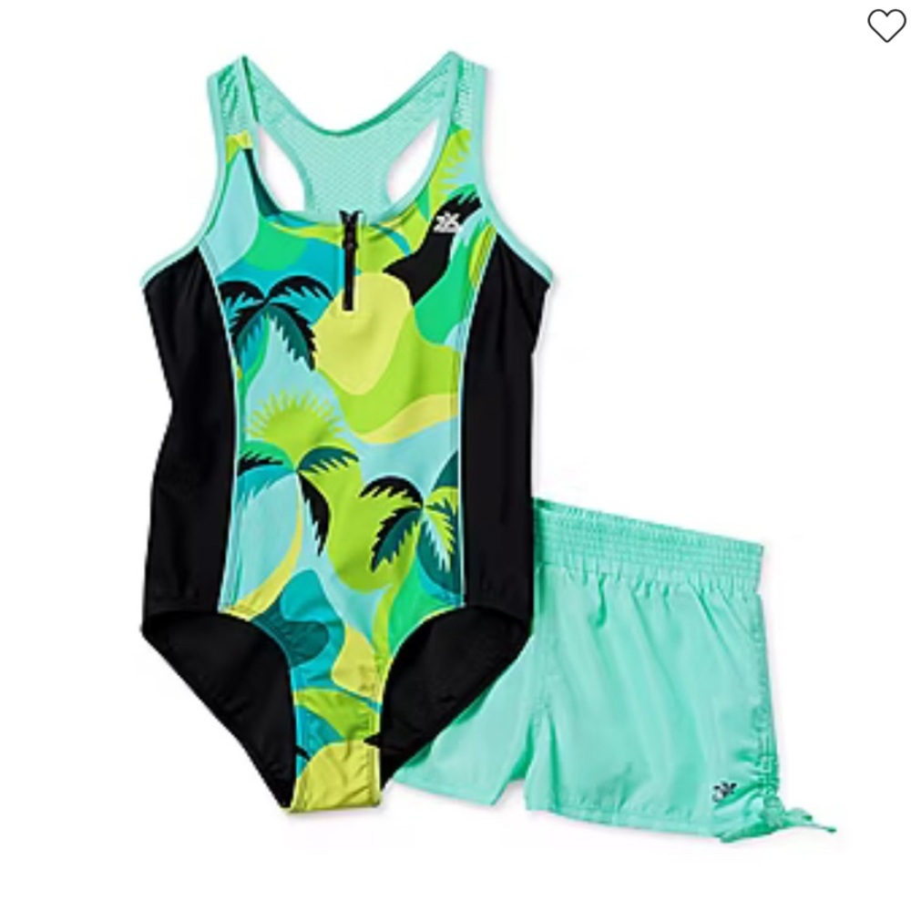 ZeroXposur Big Girls One Piece+Cover-Ups